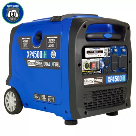 DuroMax Dual Fuel Hybrid Portable Generator 4500/3600 Watt 223cc Inverter Generators