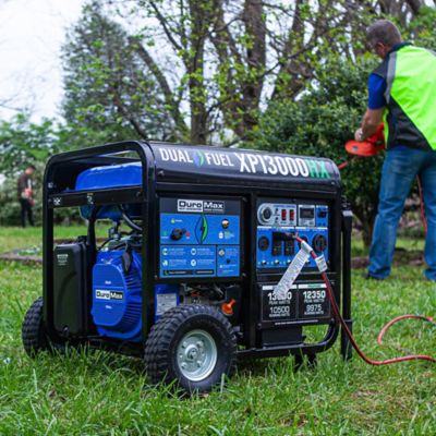Image showing 5 th DuroMax 13,000/10,500-Watt Dual-Fuel Portable Generator, CO Alert, 500cc