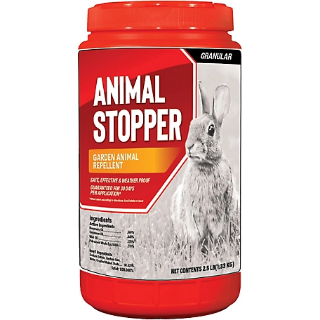 Animal Stoppers Animal Repellent, 2.5# Ready-to-Use Granular ShakerJug