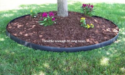 Image showing 6 th Valley View Industries 20 ft. 3 in. No Dig Garden Edging, Black