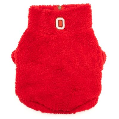 The License House Ohio State Buckeyes Block O Fleece Quarter-Zip Dog Pullover