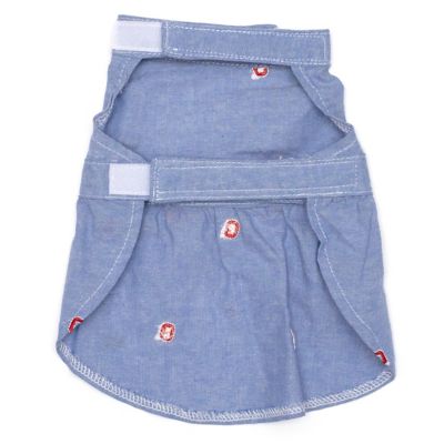 The License House Ohio State Buckeyes Chambray Block O Dog Dress