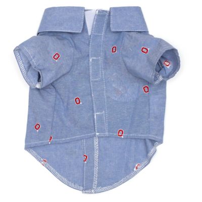 Image showing  Ohio State Buckeyes Chambray Block O Dog Shirt