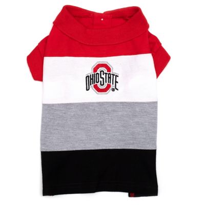 The License House Ohio State Buckeyes Colorblock Dog Polo