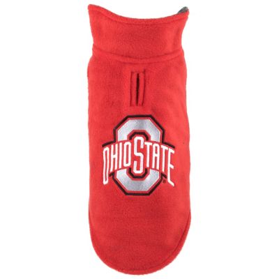 The License House Ohio State Buckeyes Dog Fleece Jacket