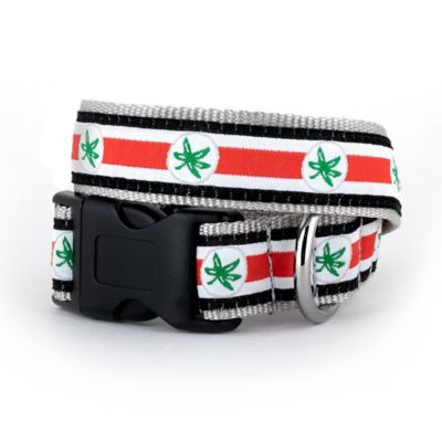 The License House Ohio State Buckeyes Helmet Decal Adjustable Dog Collar