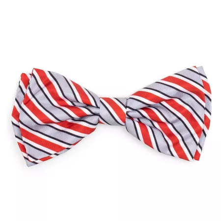 The License House Ohio State Buckeyes Helmet Striped Dog Bow Tie Collar Accessory Dog Bandanas Ties & Accessories