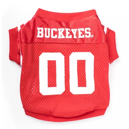 The License House Ohio State Buckeyes Dog LoGo Pet Jersey Dog Jerseys