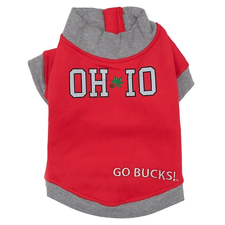 The License House Ohio State Buckeyes Oh-Io Quarter Zip Dog Pullover