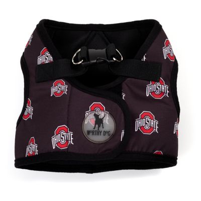 The License House Ohio State Buckeyes Printed Sidekick Dog Harness Vest
