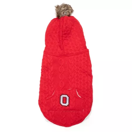 The License House Ohio State Buckeyes Dog Hoodie Dog Sweaters