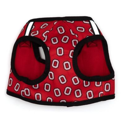 Image showing  Ohio State Buckeyes Tossed Block O Printed Sidekick Dog Harness Vest