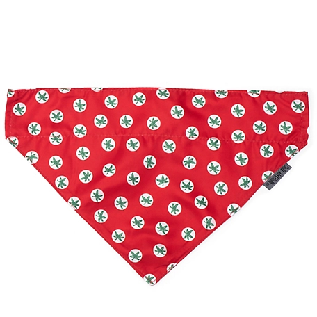 The License House Ohio State Buckeyes Dog Tossed Decals Slide-On Pet Bandana