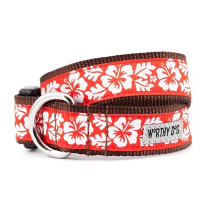 Worthy Dog Adjustable Aloha Dog Collar