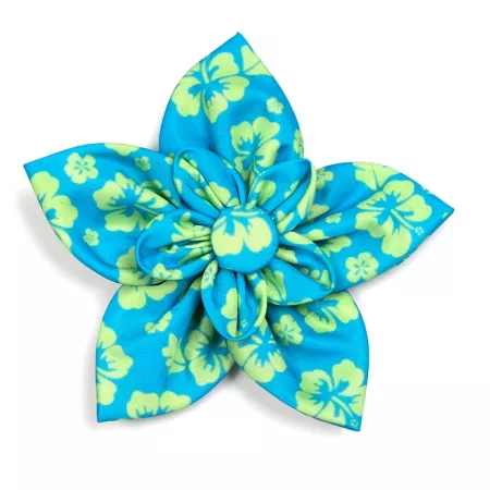 Worthy Dog Aloha Flower Adjustable Pet Collar Accessory Dog Bandanas Ties & Accessories