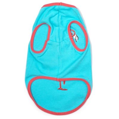 Image showing  Applique Flamingo Graphic Sleeveless Dog T-Shirt