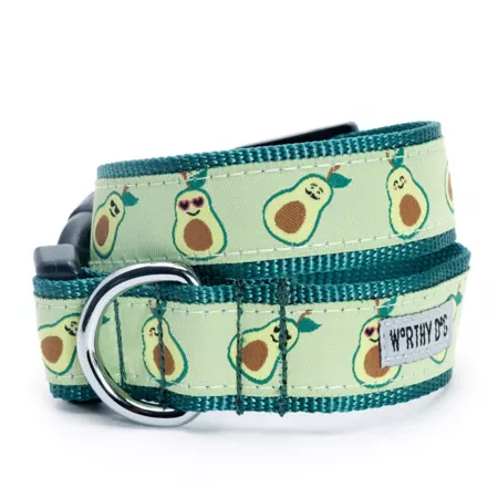 Worthy Dog Adjustable Avocado Dog Collar Dog Basic Collars