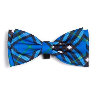 Worthy Dog Bias Plaid Bow Tie Adjustable Pet Collar Accessory