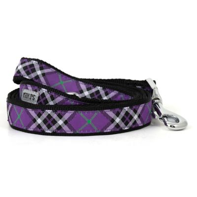 Worthy Dog Bias Plaid Nylon Dog Leash
