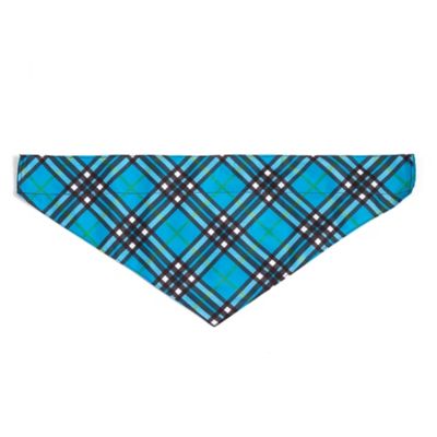 Worthy Dog Bias Plaid Slide-On Pet Bandana