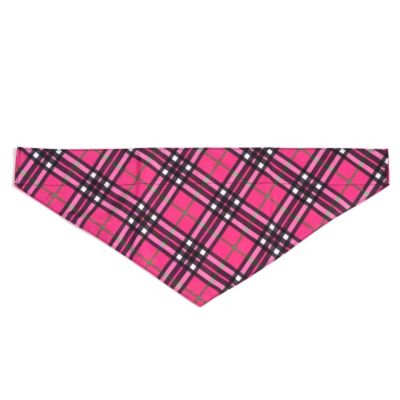 Worthy Dog Bias Plaid Slide-On Pet Bandana