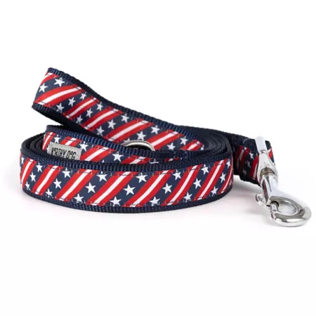 Worthy Dog Bias Stars and Stripes Dog Leash Dog Basic Leashes