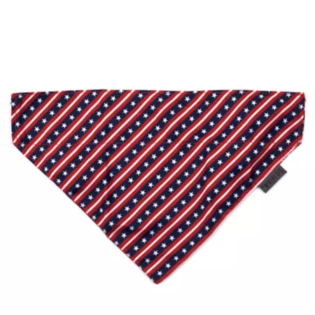 Worthy Dog Bias Stars and Stripes Pullover Pet Bandana Dog Bandanas Ties & Accessories