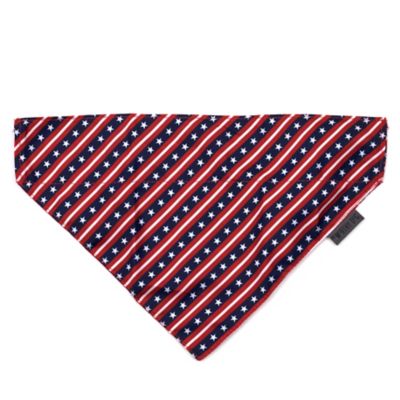 Worthy Dog Bias Stars and Stripes Slide-On Pet Bandana