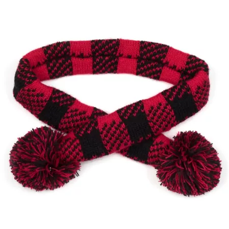 Worthy Dog Knitted Buffalo Dog Scarf Dog Hats & Scarves