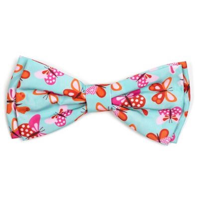 Worthy Dog Butterflies Adjustable Bow Tie Pet Collar Accessory