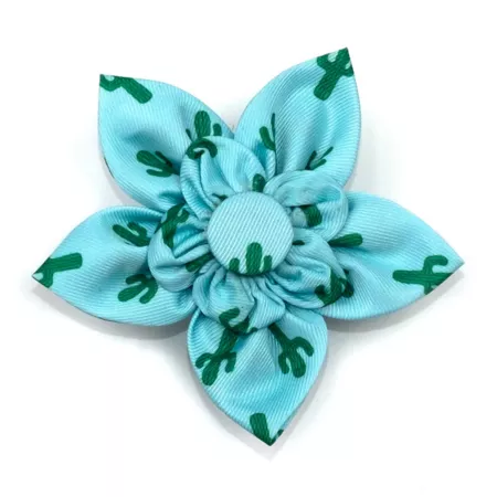 Dignified Dog Cactus Flower Shape Adjustable Pet Collar Accessory Dog Bandanas Ties & Accessories