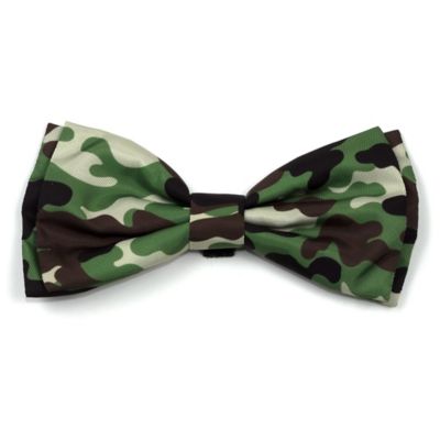 Worthy Dog Camo Adjustable Bow Tie Pet Collar Accessory