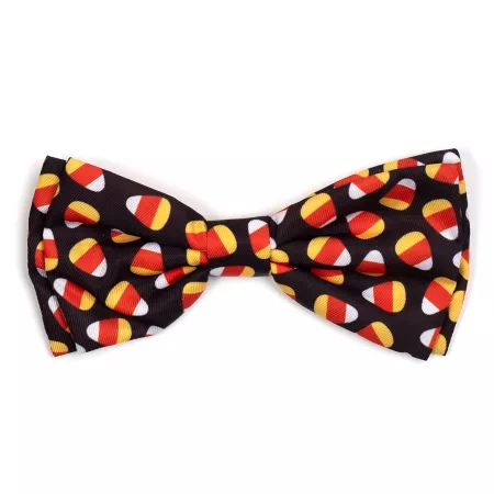 Dignified Dog Candy Corn Adjustable Bow Tie Pet Collar Accessory Dog Bandanas Ties & Accessories