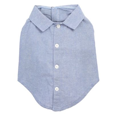 Worthy Dog Chambray Button-Up Look Pet Shirt