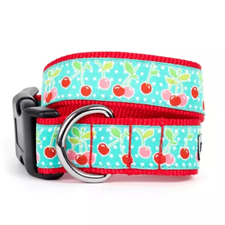 Worthy Dog Adjustable Cherry Dog Collar Dog Basic Collars