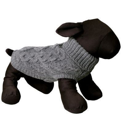 Image showing  Chunky Knit Turtleneck Pullover Dog Sweater