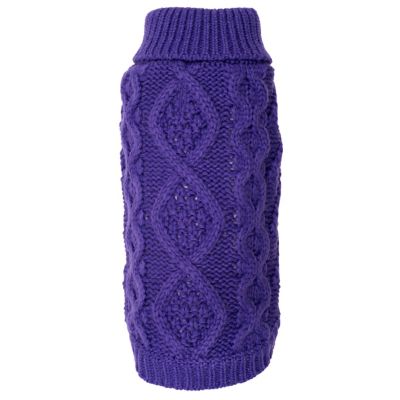 Image showing  Chunky Knit Turtleneck Pullover Dog Sweater
