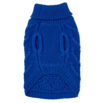 Worthy Dog Chunky Knit Turtleneck Pullover Dog Sweater