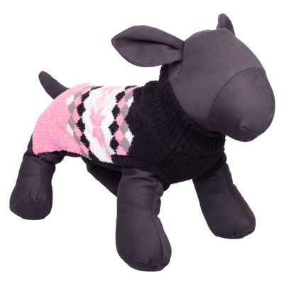 Worthy Dog Colorblock Snowflake Pullover Sweater