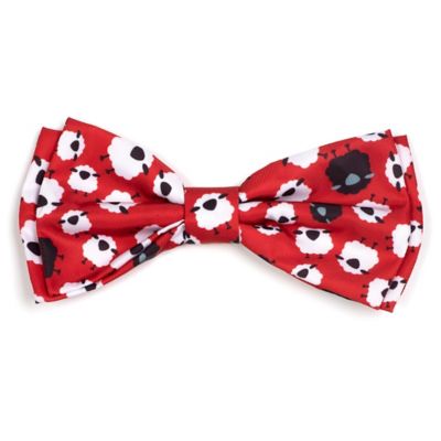 Worthy Dog Counting Sheep Bow Tie Adjustable Pet Collar Accessory