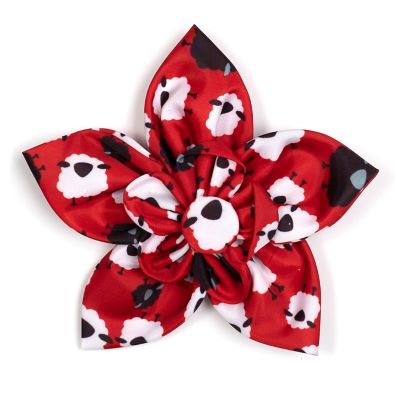 Worthy Dog Counting Sheep Flower Adjustable Pet Collar Accessory
