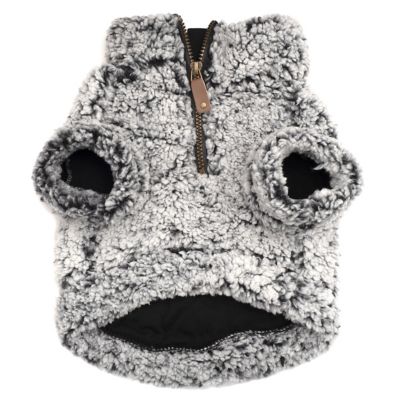 Image showing 2 th Worthy Dog Cozy Wubby Fleece Quarter-Zip Dog Pullover