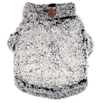 Worthy Dog Cozy Wubby Fleece Quarter-Zip Dog Pullover