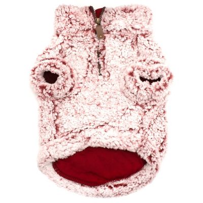 Image showing 2 th Worthy Dog Cozy Wubby Fleece Quarter-Zip Dog Pullover