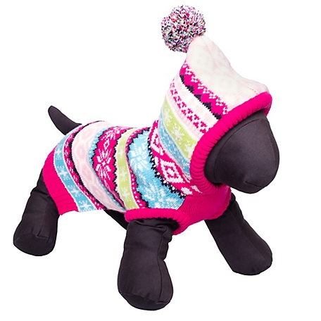 Worthy Dog Fairisle Pullover Dog Sweater Hoodie