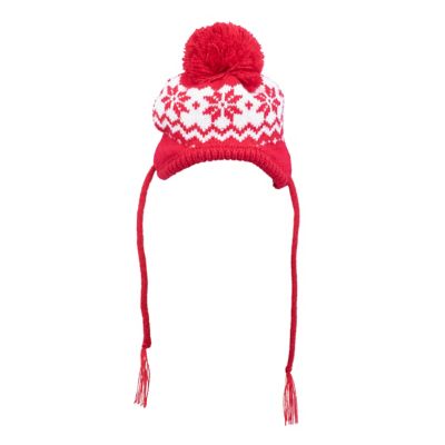 Worthy Dog Fairisle Snowflake Knit Dog Hat