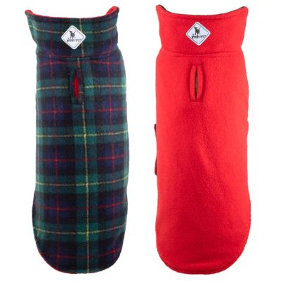 Image showing 0 th Worthy Dog Fargo Fleece Reversible Dog Jacket