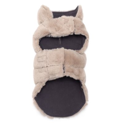 Worthy Dog Faux Fur Adjustable Dog Coat