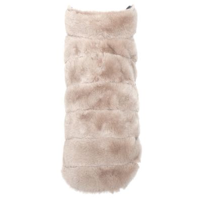 Image showing  Faux Fur Adjustable Dog Coat