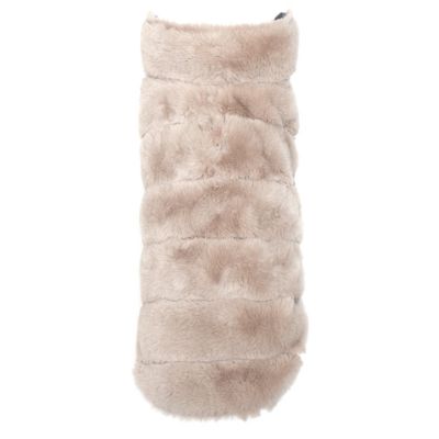 Worthy Dog Faux Fur Adjustable Dog Coat